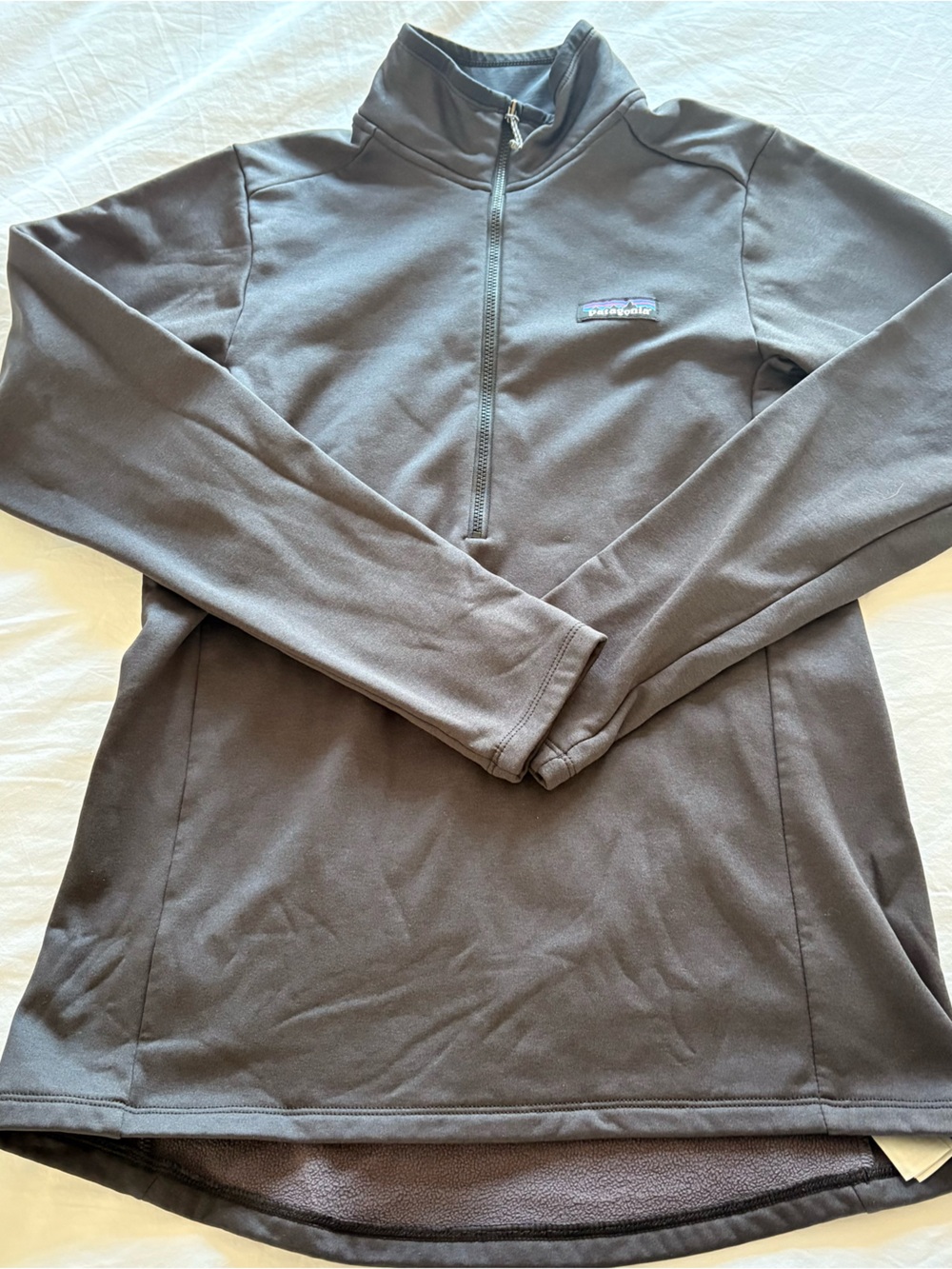 Patagonia black fleece quarter zip up jacket